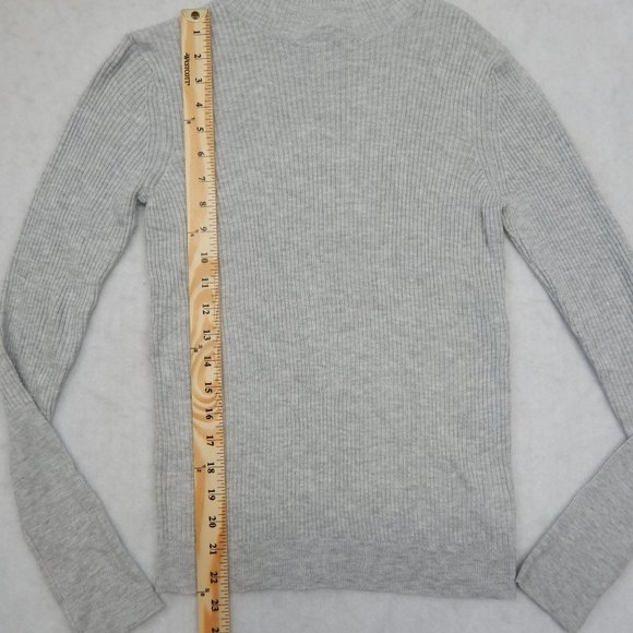Prologue Womens Gray High Neck Long Sleeve Top Size S - Picture 3 of 10